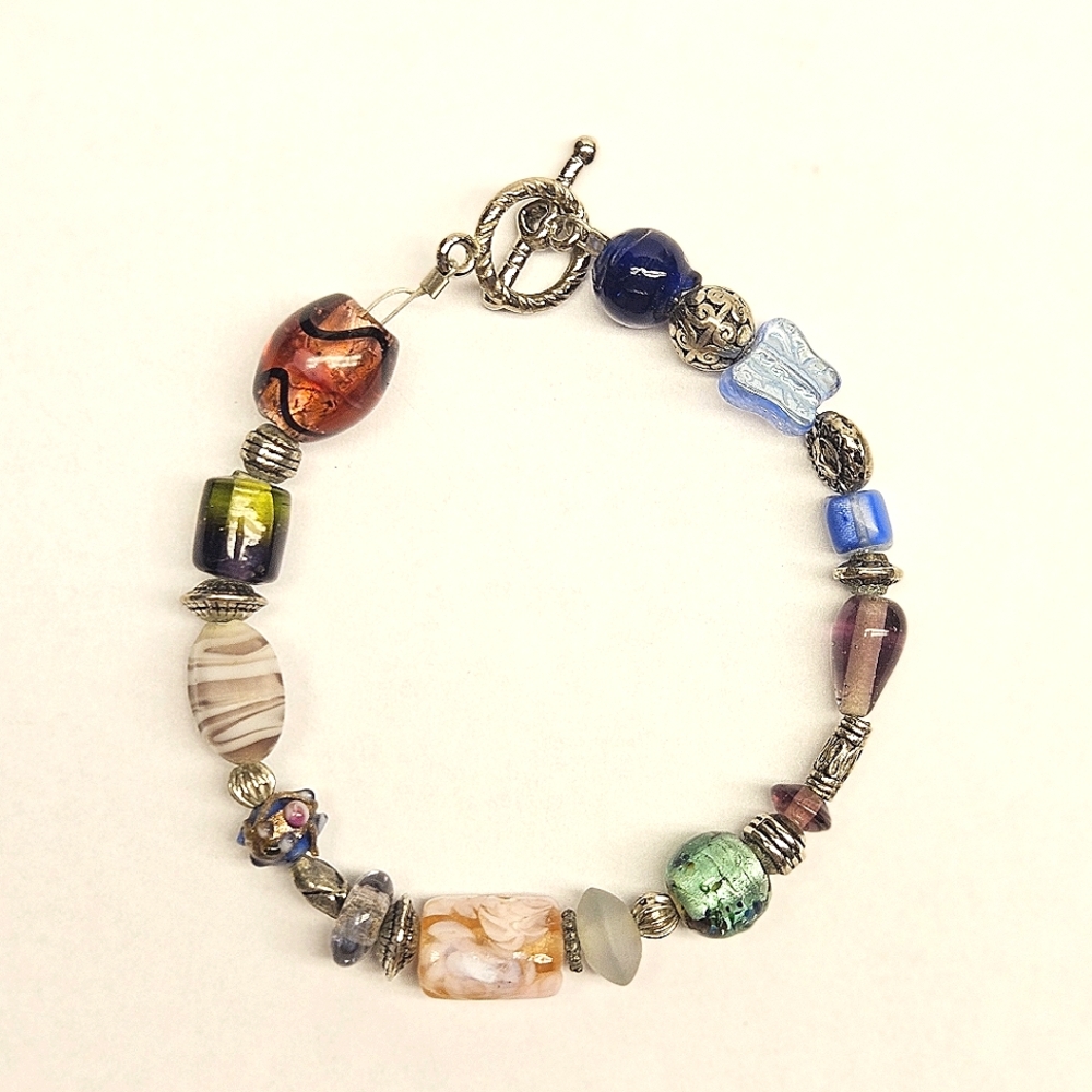 Handmade Beaded Glass Bracelet